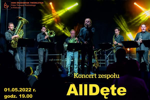Majówka w Pałacyku Zielińskiego – koncert zespołu AllDęte